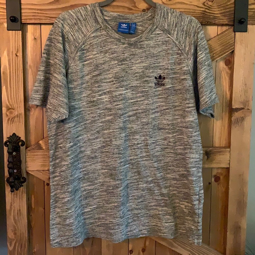 Adidas Marbled Gray Oversized Tee Shirt XL